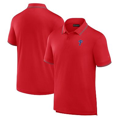 Men's Fanatics Red Philadelphia Phillies Front Office Pique Polo