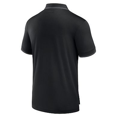 Men's Fanatics Black Pittsburgh Steelers Front Office Pique Polo