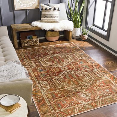 St David Global Washable Area Rug