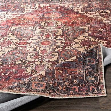 Rome Traditional Washable Area Rug