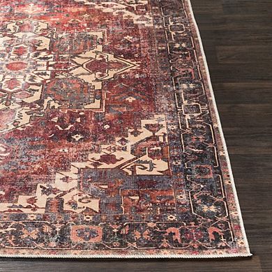 Rome Traditional Washable Area Rug