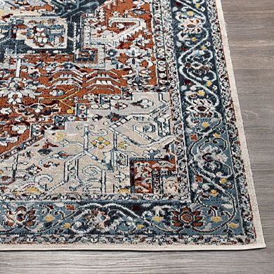West Baden Traditional Washable Area Rug