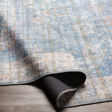 Markleville Traditional Washable Area Rug