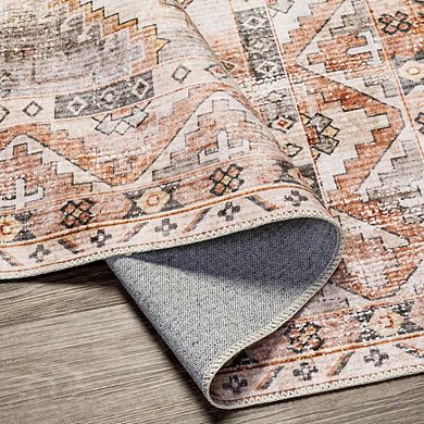 Wapello Traditional Washable Area Rug