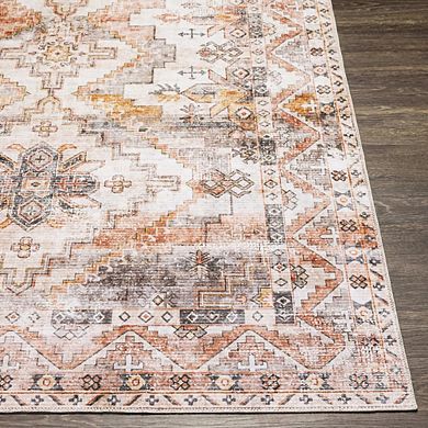 Wapello Traditional Washable Area Rug