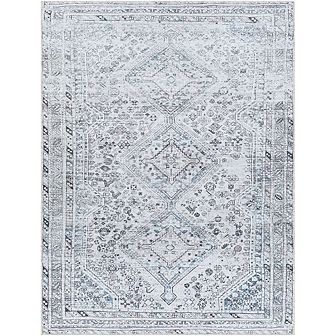 Tonganoxie Traditional Washable Area Rug