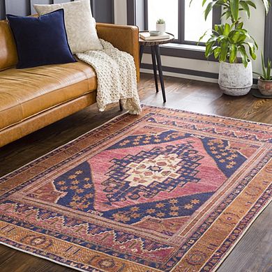 Western Springs Traditional Washable Area Rug