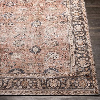 Long Beach Traditional Washable Area Rug