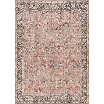 Long Beach Traditional Washable Area Rug