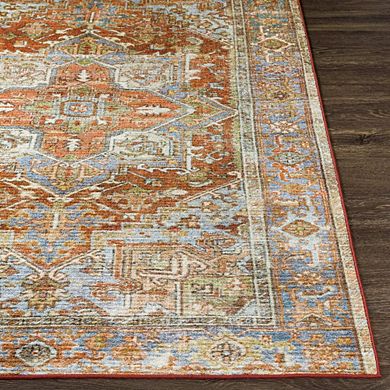 Peoria Heights Traditional Washable Area Rug