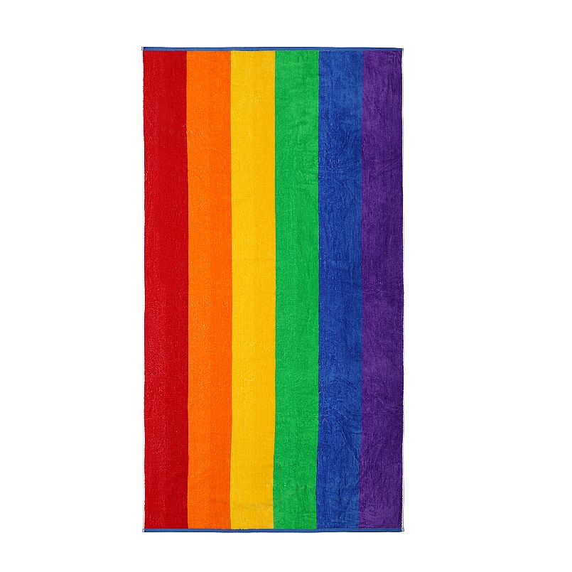 The Big One Reversible Rainbow Beach Towel