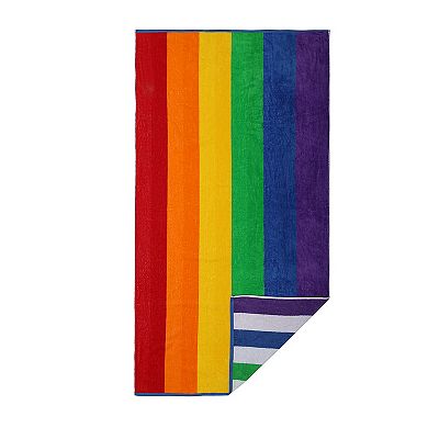 The Big One® Reversible Rainbow Beach Towel