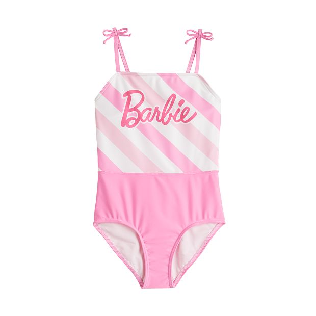 Girls 4 6x Barbie One Piece Swimsuit