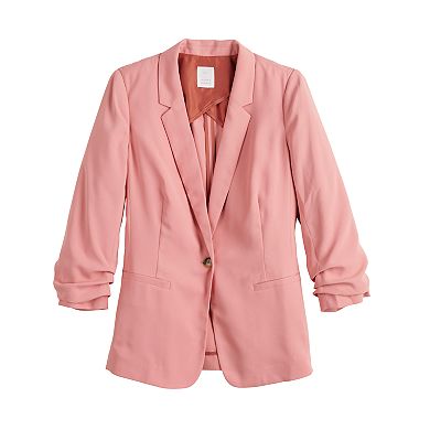 Women's LC Lauren Conrad Notch Collar 3/4 Sleeve Blazer