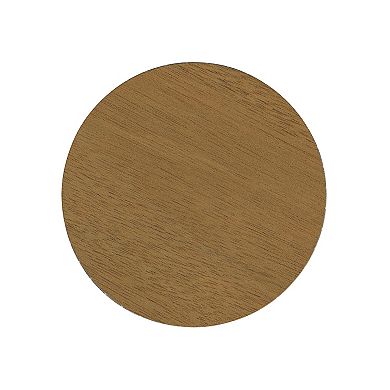 HomePop Storage Wooden Lid Ottoman
