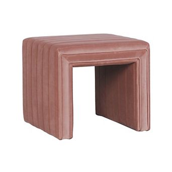 HomePop Modern Channel Ottoman