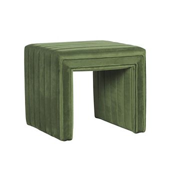 HomePop Modern Channel Ottoman