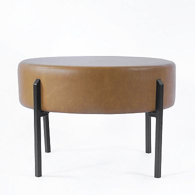 HomePop Modern Round Ottoman