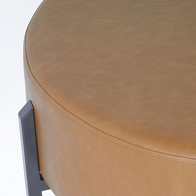 HomePop Modern Round Ottoman