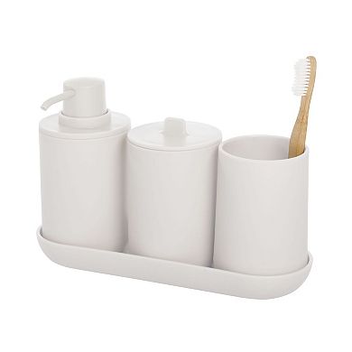 iDesign Cade 4-Piece Bath Accessories Set