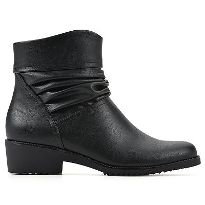 White mountain booties black sales