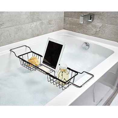 iDesign Everett Adjustable Over Bathtub Caddy