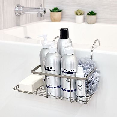 iDesign Everett Over Side Bathtub Caddy