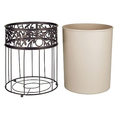 iDesign Vine Bathroom Trash Can