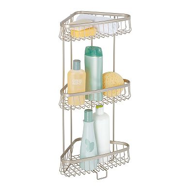 iDesign York Lyra 3-Tier Shower Shelf