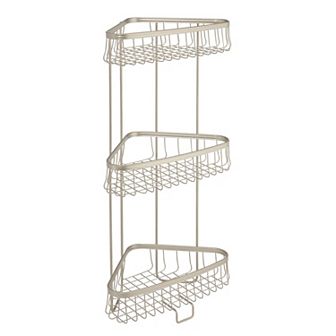 iDesign York Lyra 3 tier Shower Shelf