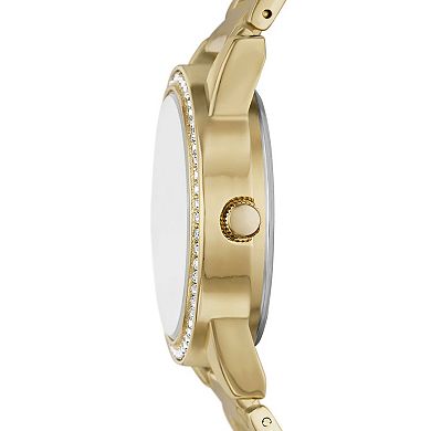 Folio Women's Gold Tone with Gold Dial Watch & Bracelet Stackable Set