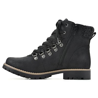 White mountain hiking boots top