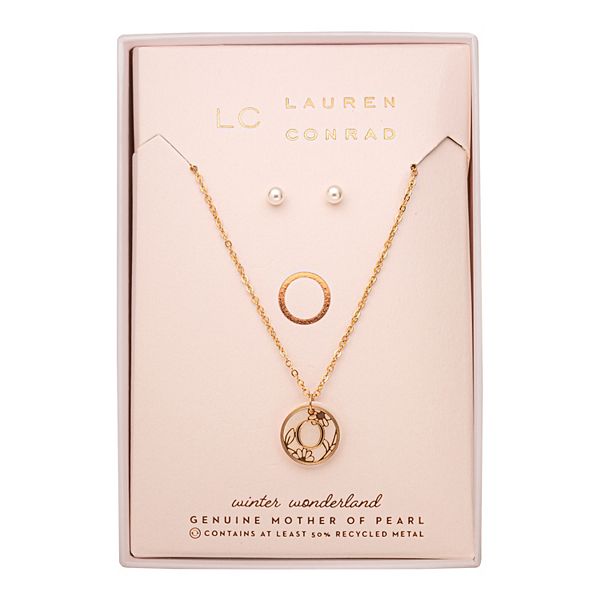 Lauren conrad necklace and sale earring set