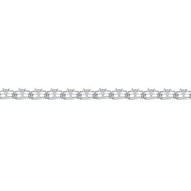 Sterling Silver 1/3 Carat T.W. Diamond Tennis Bracelet