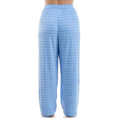 Plus Size Croft & Barrow Pajama Sleep Pants with Scallop Trim