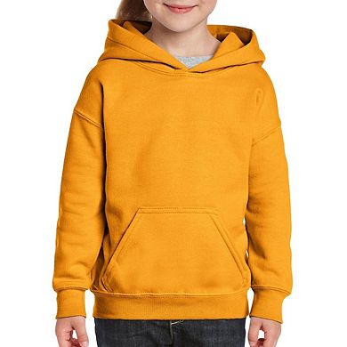 Gildan Heavy Blend Childrens Unisex Hooded Sweatshirt Top / Hoodie