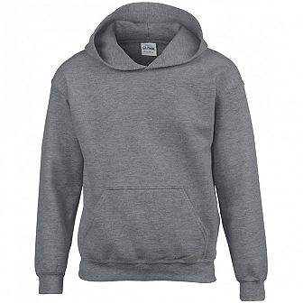 Gildan Heavy Blend Childrens Unisex Hooded Sweatshirt Top / Hoodie