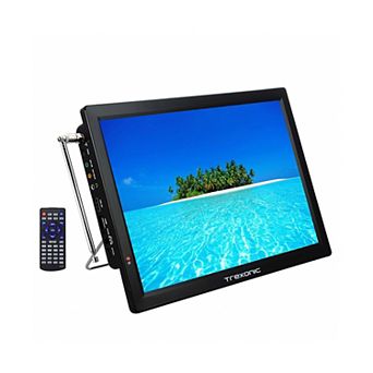 Trexonic Portable 14 Inch LED TV with HDMI, SD/MMC, USB, VGA, AV In/Out and Built-in Digital Tuner