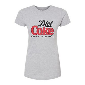 Juniors' Diet Coke Retro Logo Graphic Tee