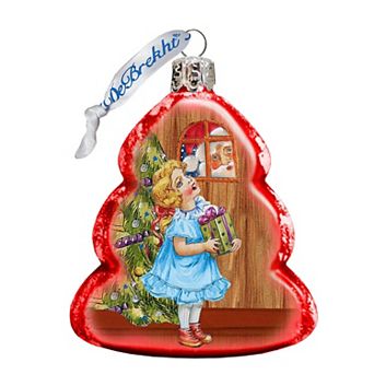 Designocracy Thank You Santa Mercury Glass Christmas Ornament by G. DeBrekht Christmas Decor