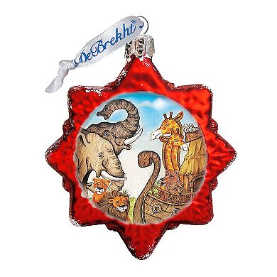 Designocracy Noah's Ark Mercury Glass Ornament by G. DeBrekht Nativity Holiday Decor