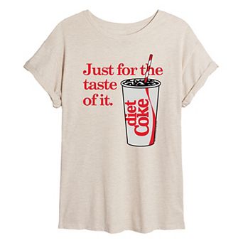 Juniors' Diet Coke Taste Of It Oversized Graphic Tee