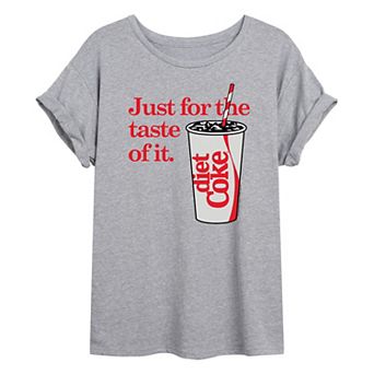 Juniors' Diet Coke Taste Of It Oversized Graphic Tee