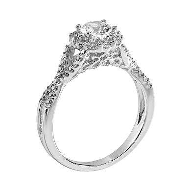 Simply Vera Vera Wang Diamond Engagement Ring in 14k White Gold (1 ct. T.W.) - Size: 7