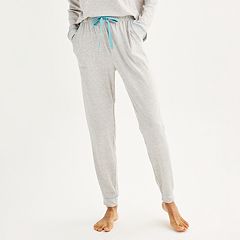 Womens Grey Pajama Bottoms - Sleepwear, Clothing