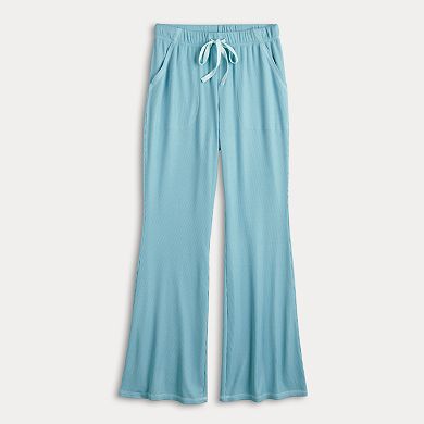 Women's Sonoma Goods For Life® Waffle Knit Flared Pajama Pants