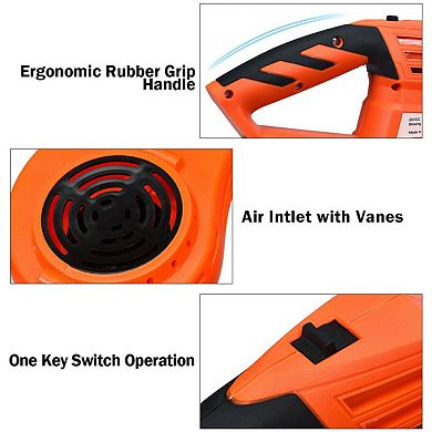 Powerful Cordless Leaf Blower Sweeper with 130 MPH Air Speed  Includes Battery and Charger