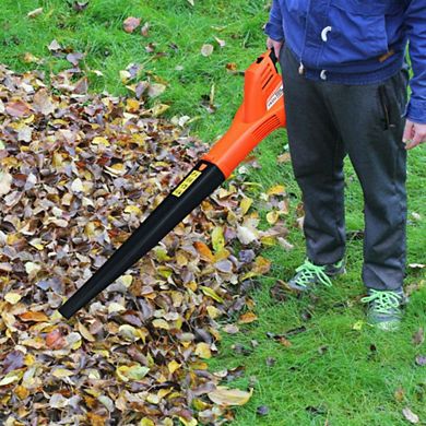 Powerful Cordless Leaf Blower Sweeper with 130 MPH Air Speed  Includes Battery and Charger