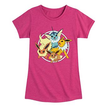 Girl's Pokemon Eevee Group Tee