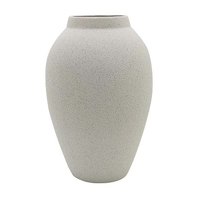 Sonoma Goods For Life® Large Round Neutral Speckled Vase Table Decor